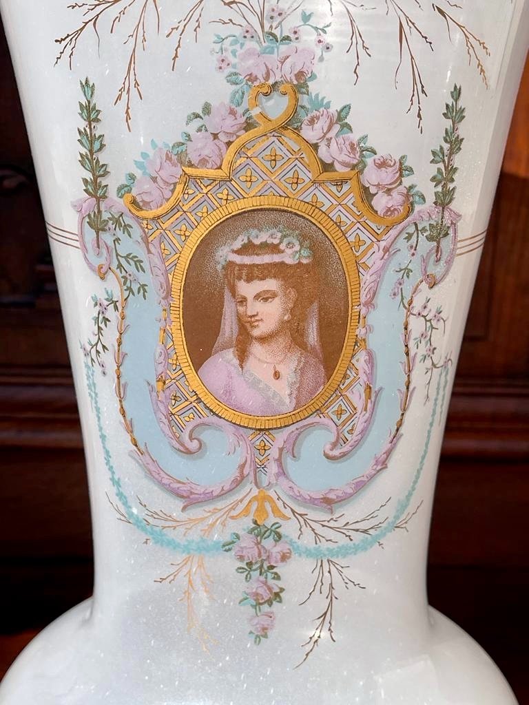 Vase en Opaline D’époque Napoléon III - XIXe-photo-3