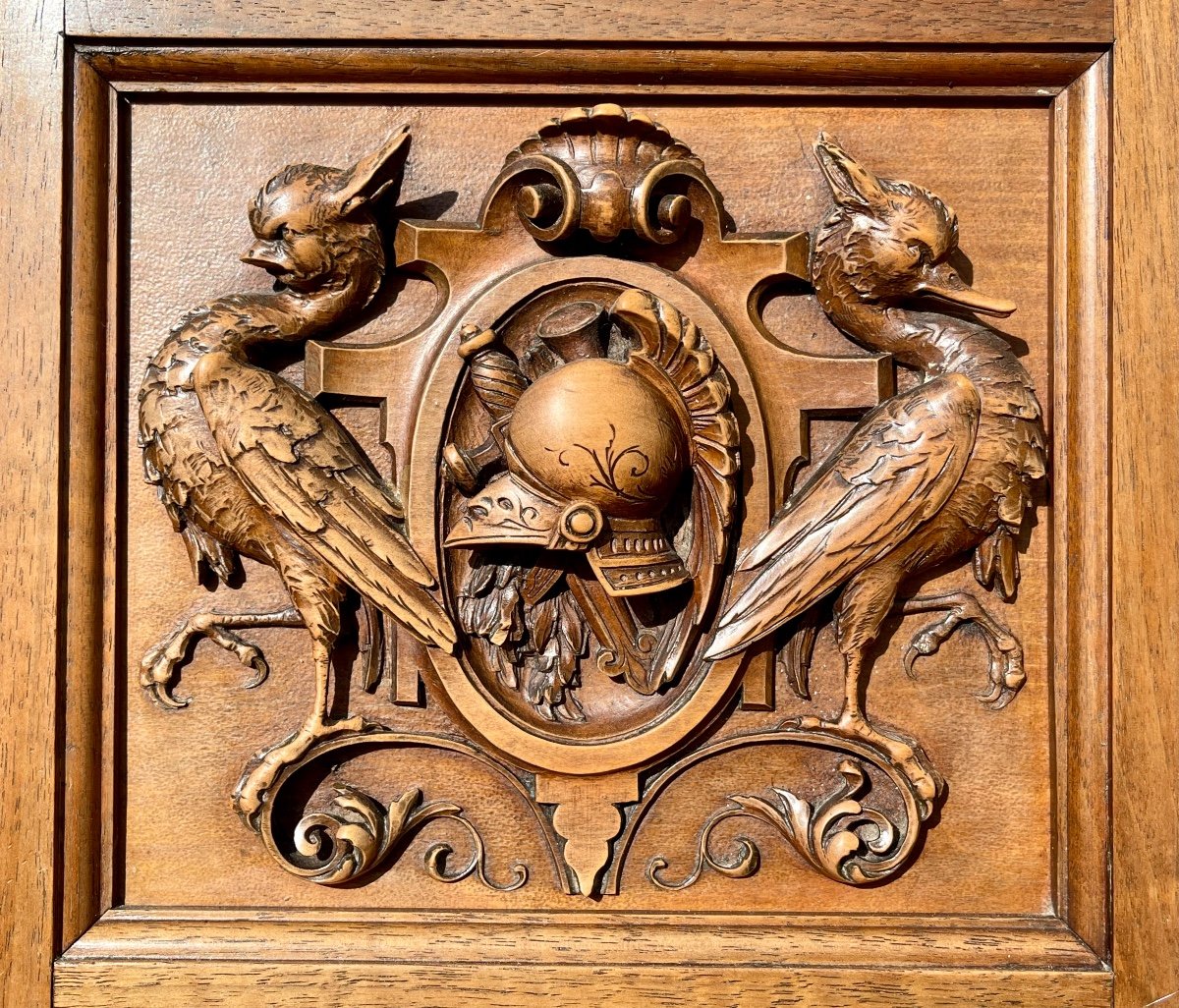 Renaissance Style Carved Walnut Sideboard-photo-4