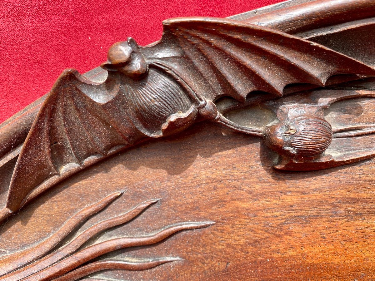 Plateau en Bois Sculpté Style Asiatique-photo-4