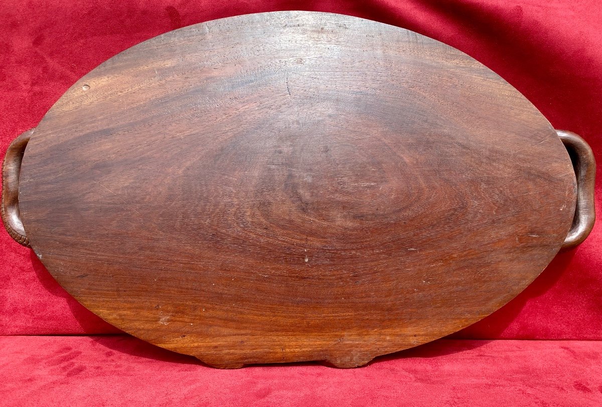 Plateau en Bois Sculpté Style Asiatique-photo-5