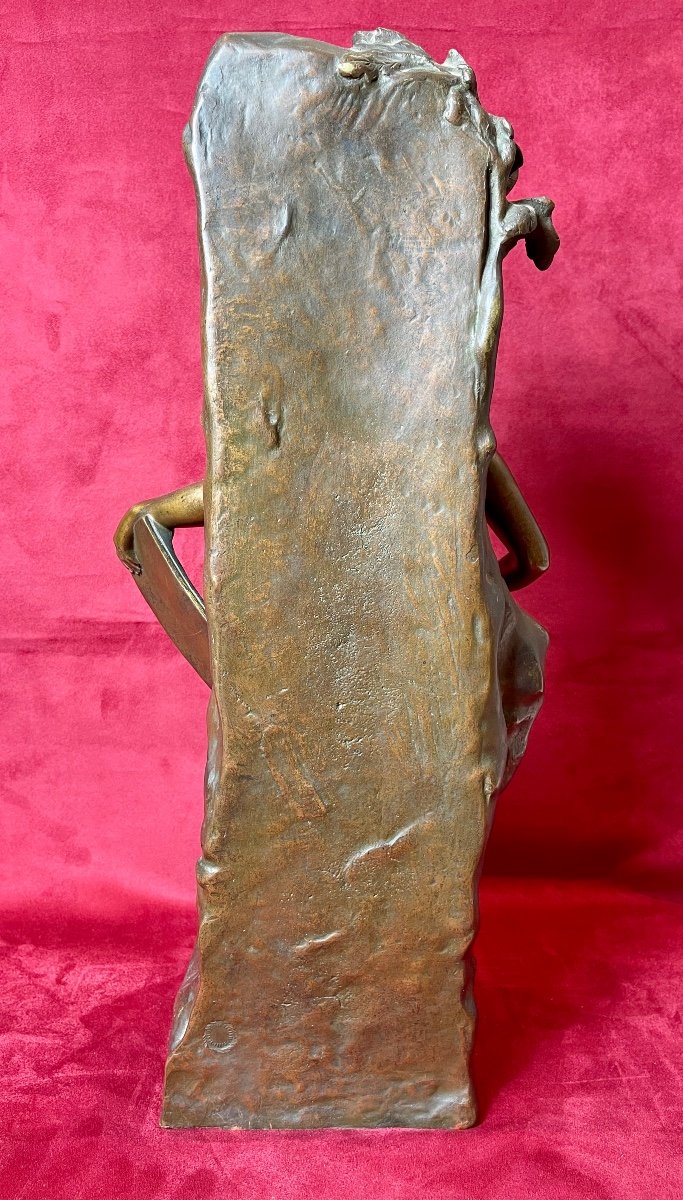 Emile-Louis PICAULT - Bronze «MÉMORIA » ou Le Coeur se Souvient-photo-4