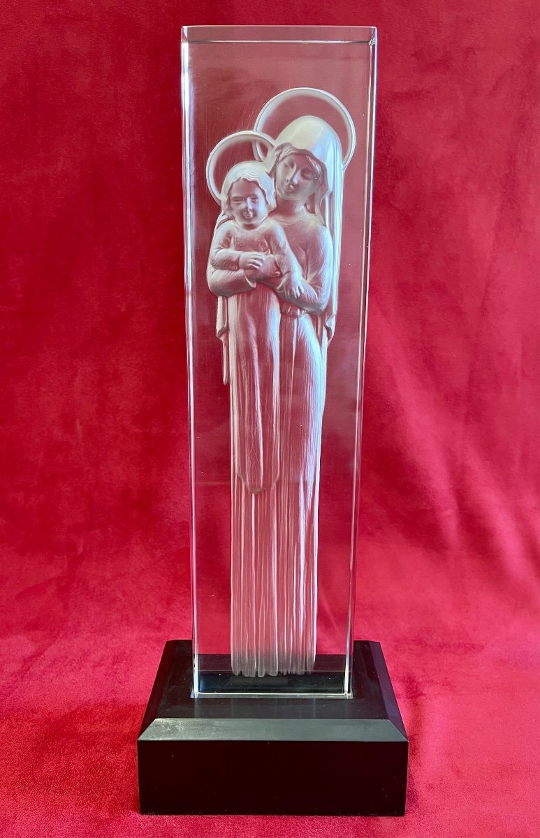 LALIQUE FRANCE - Vierge à l’ Enfant 