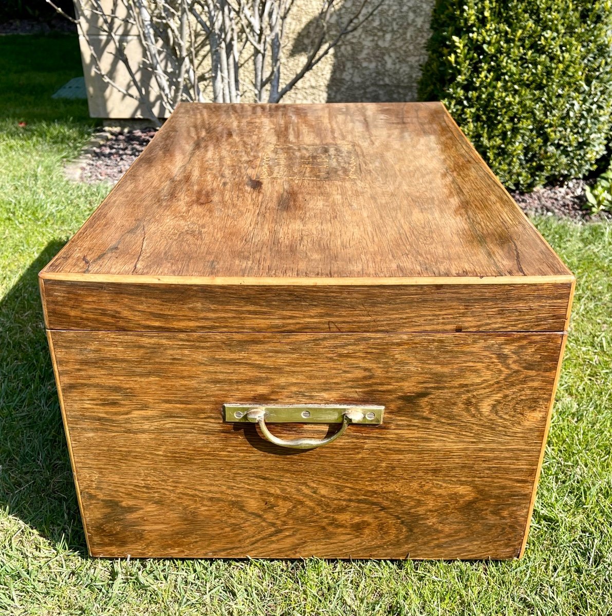 Freemasonry - Chest In Rosewood & Marquetry-photo-5