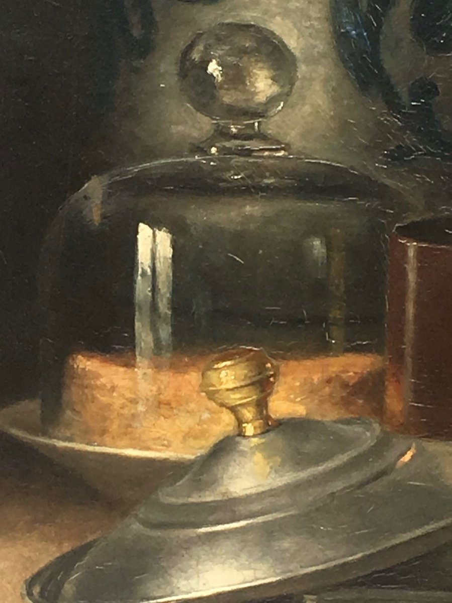 A. During - Still Life, Oil On Canvas-photo-3