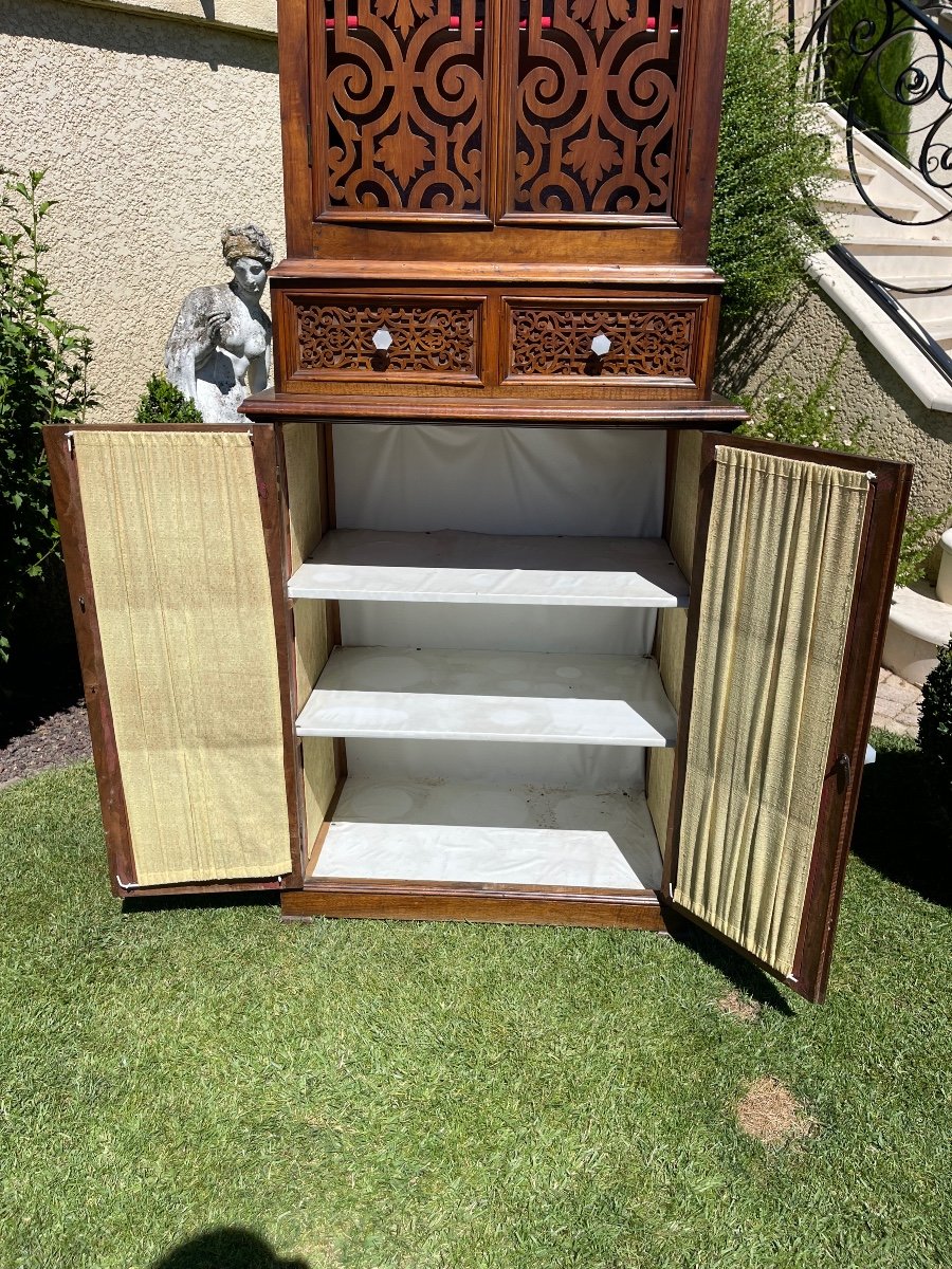 Carved Walnut Buffet-photo-7