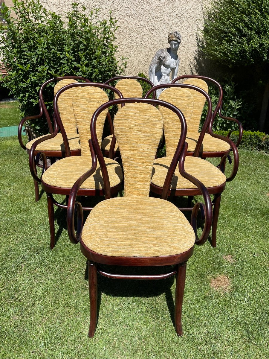 6 Thonet Armchairs-photo-3