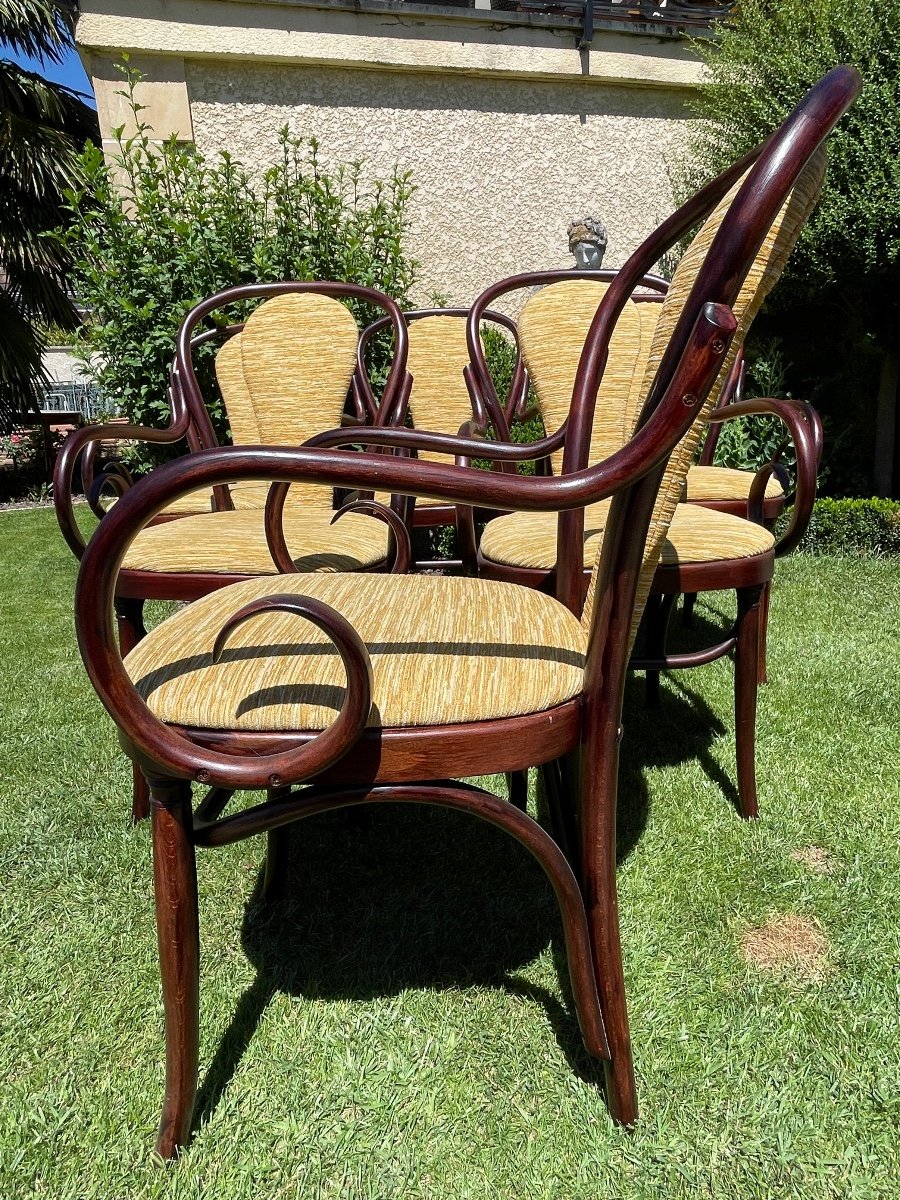 6 Fauteuils Thonet-photo-3