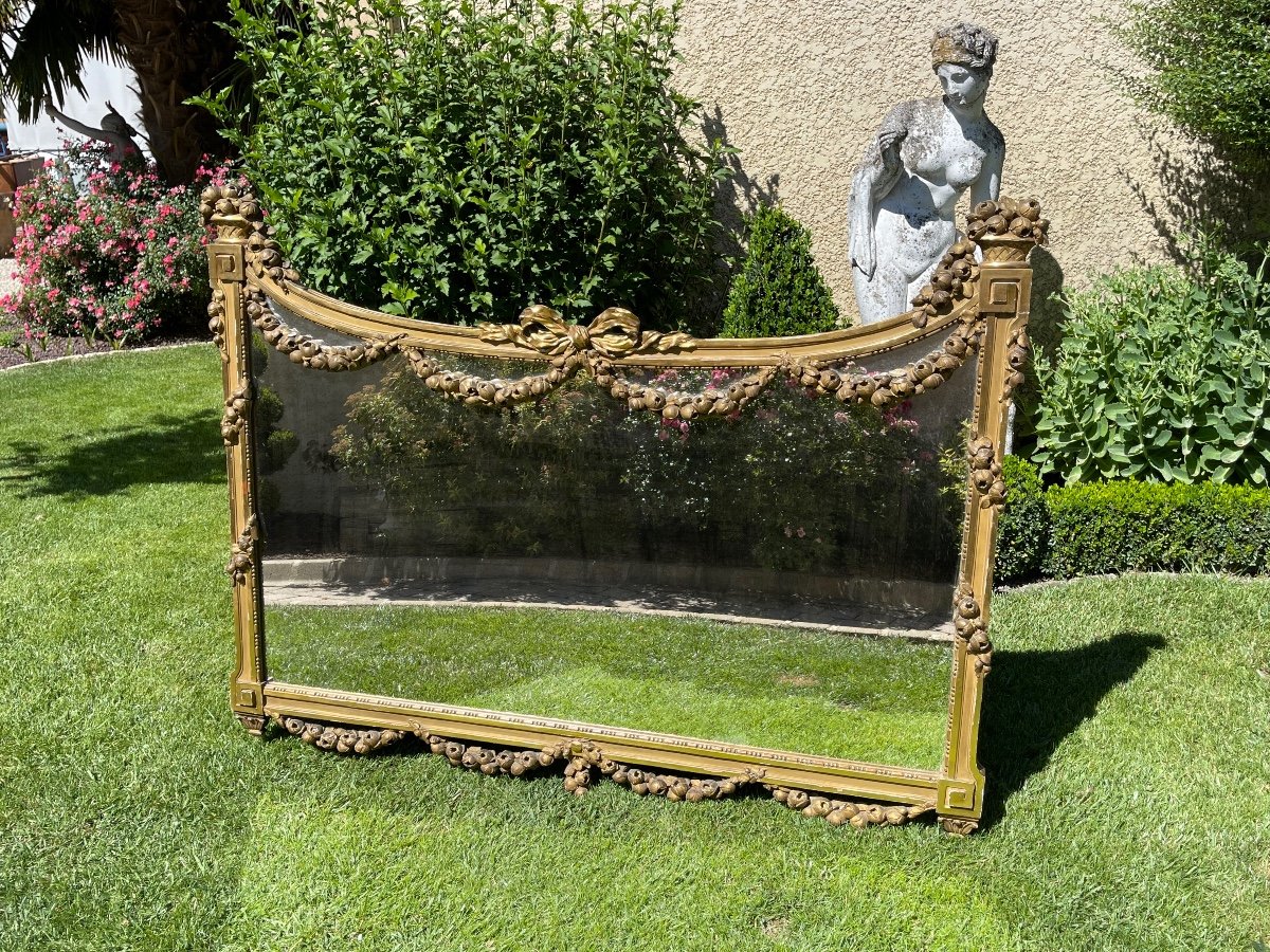 Napoleon III Louis XVI Style Mirror-photo-7
