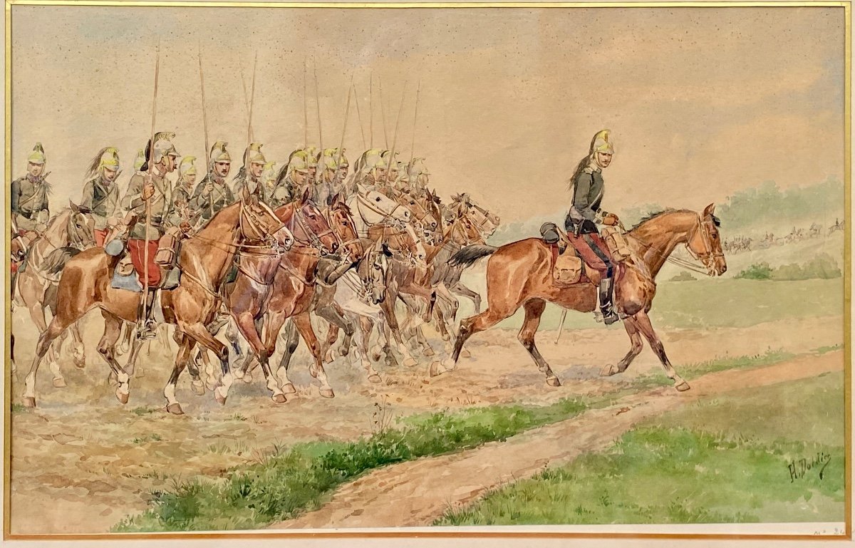 H. DOLDIER - Grenadiers à Cheval Prêts au Combat-photo-2