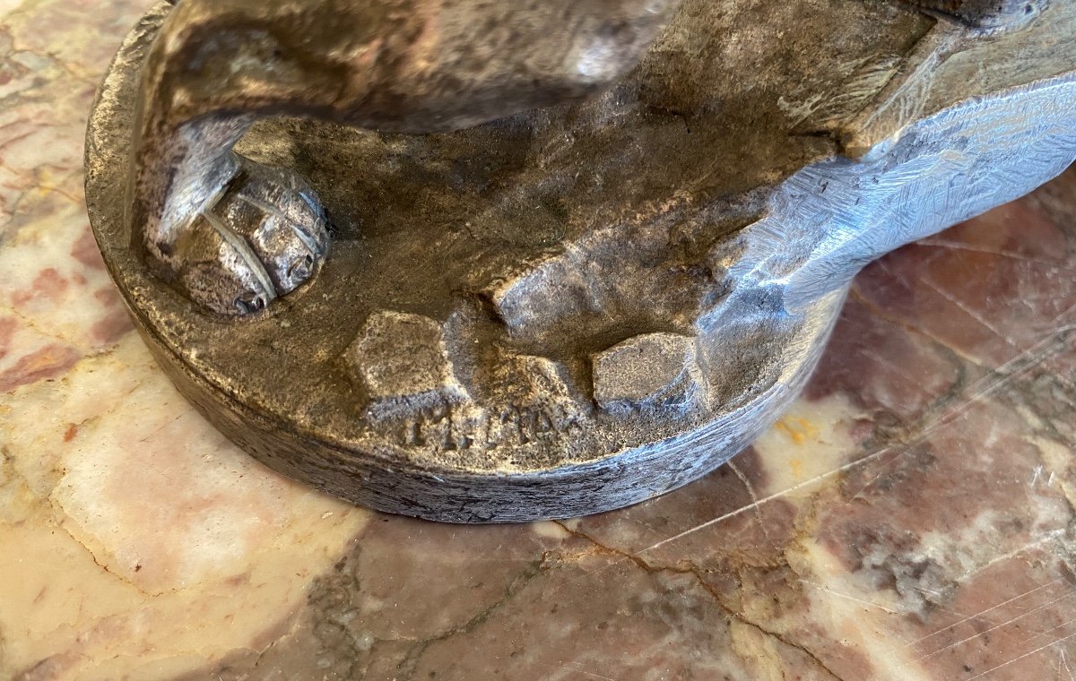 Maurice Roger Marx - Pair Of Peugeot Lions In Bronze-photo-6