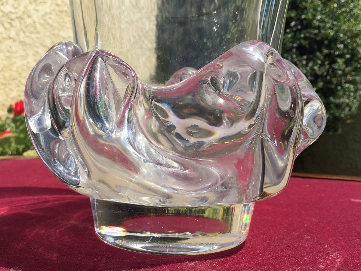 Daum Nancy France - Crystal Vase Model Sorcy -photo-4