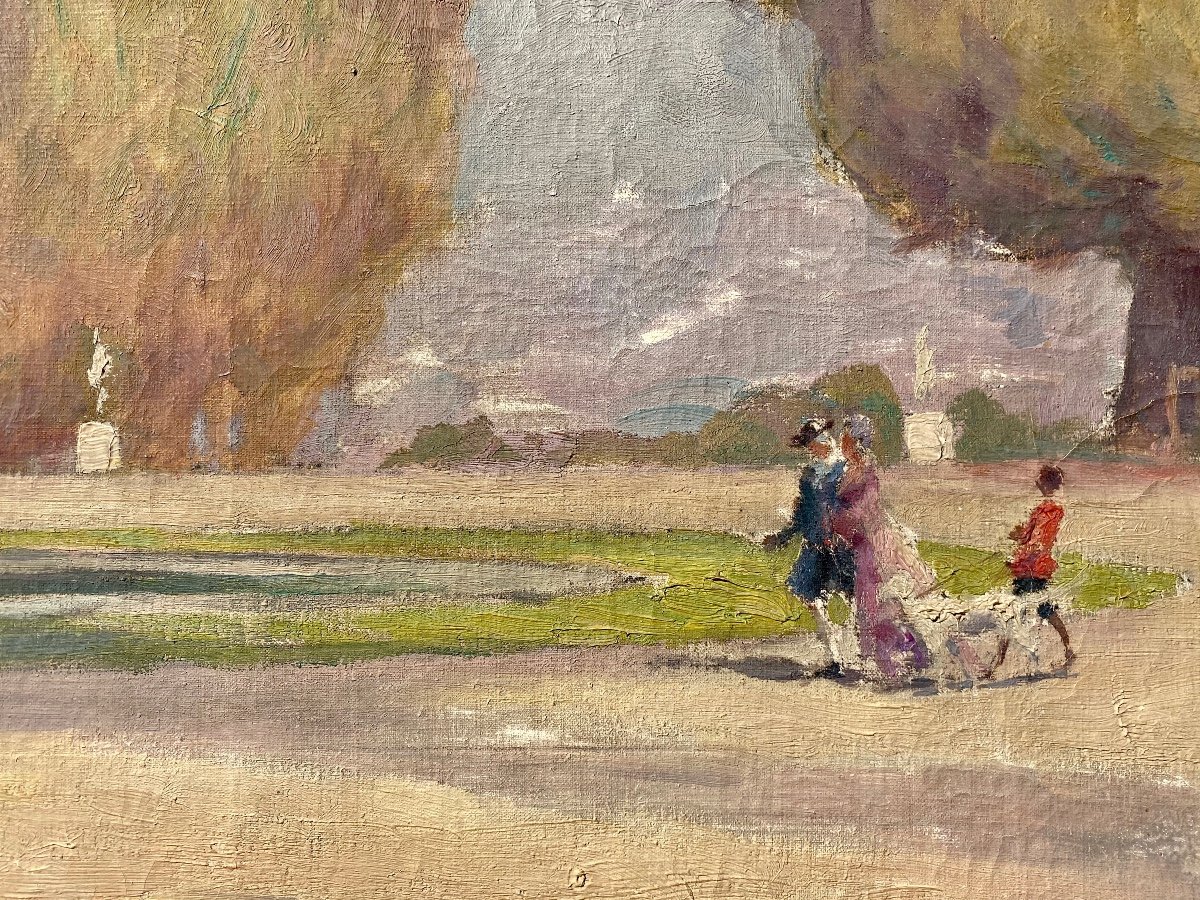 Léon Pierre FÉLIX - Le Jardin des Tuileries-photo-2