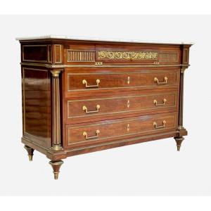 Louis XVI Style Mahogany Commode