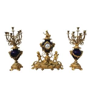 Napoleon III Clock Set