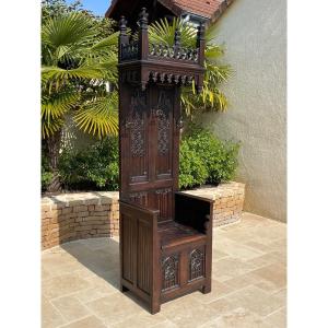 Armchair/throne/cathedral In Gothic Oak