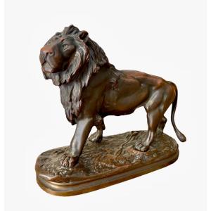 Prosper Lecourtier - Bronze Lion