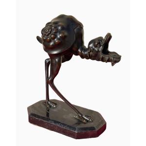 According To Arent Van Bolten - Grotesque Animal, Oil Lamp