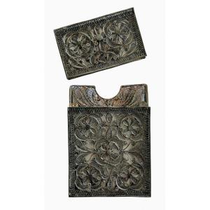 Filigree Silver Card Case