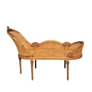 Banquette en Cannage Style Louis XVI