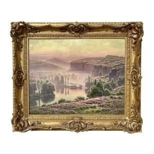 William Didier-pouget - Morning Mists, Heathers In Bloom - Dordogne Valley