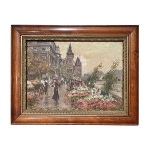 Georges STEIN - Marché aux Fleurs , Quai de l’Horloge Paris