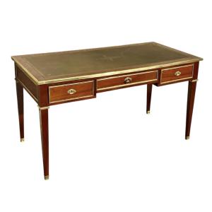 Bureau Plat de Milieu de Style Louis XVI