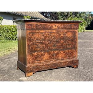 Louis Philippe Walnut Chest Of Drawers