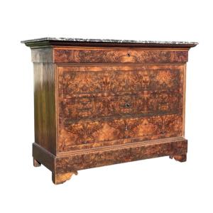 Commode Louis Philippe en noyer