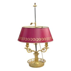 Lampe Bouillotte en Bronze Doré Style Louis XVI