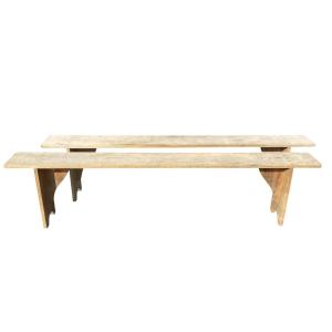 Paire de Bancs en Hêtre