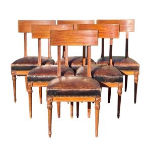 6 Mahogany Chairs
