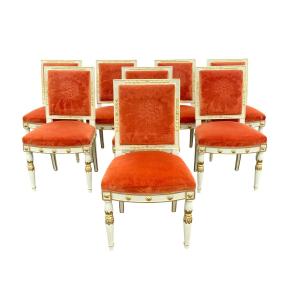 8 Empire-style Chairs In The Jacob Style