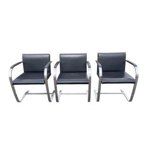 KNOLL - 3 Fauteuils BRNO