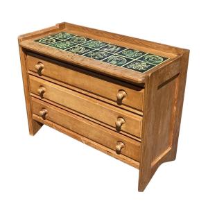 Guillerme And Chambron - Chest Of Drawers And Green Ceramics
