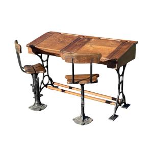 School Desk And 2 Chairs