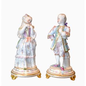 Marquis & Marquise en Porcelaine 