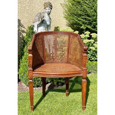 Fauteuil en Cannage Style Louis XVI