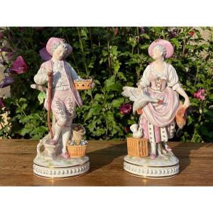 SIDZENDORF - Couple en Porcelaine