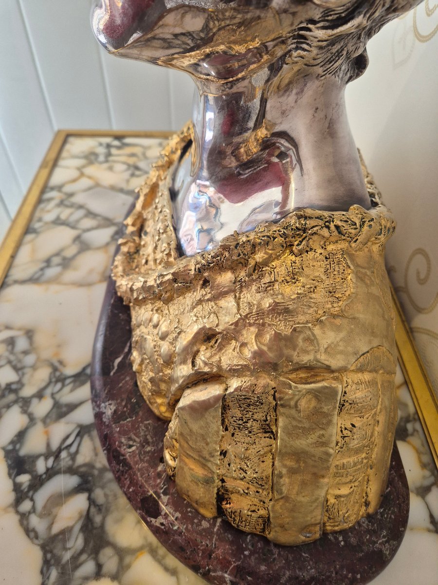 Buste bronze Grange colombo grande dame patricienne florentine-photo-6