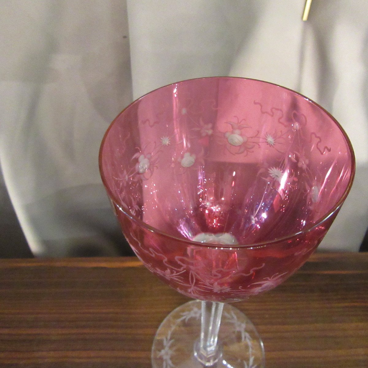 Baccarat Glasses Late 19th Chiffon Crystal Louis XVI Style-photo-6