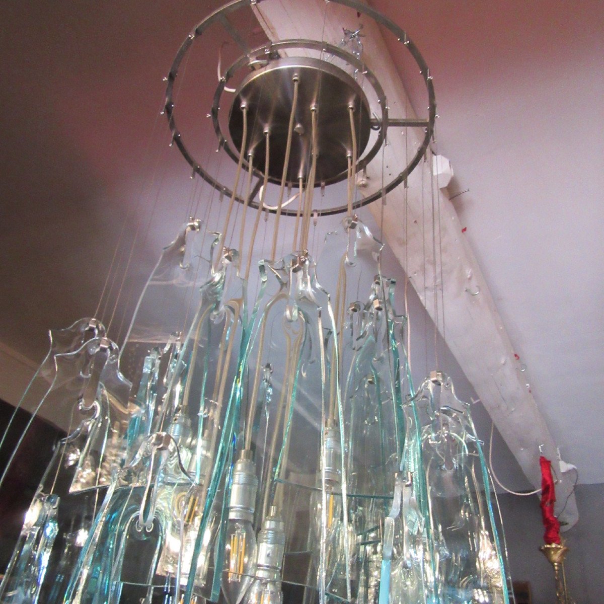 Chandelier By Lambert Gunther 1980 Le Fenice-photo-4