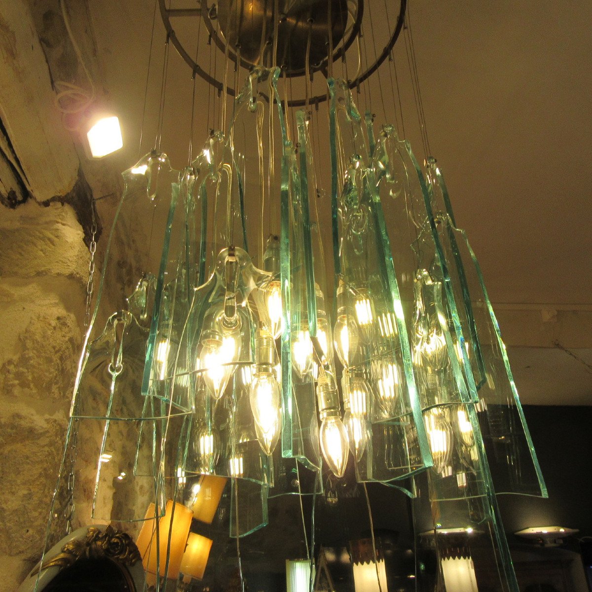 Chandelier By Lambert Gunther 1980 Le Fenice-photo-2