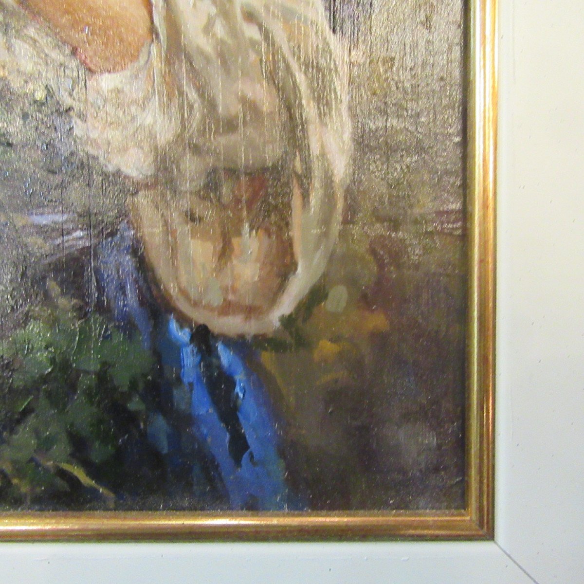 Postiglione Salvatore Huile sur Panneau bois "la Vendangeuse"-photo-6