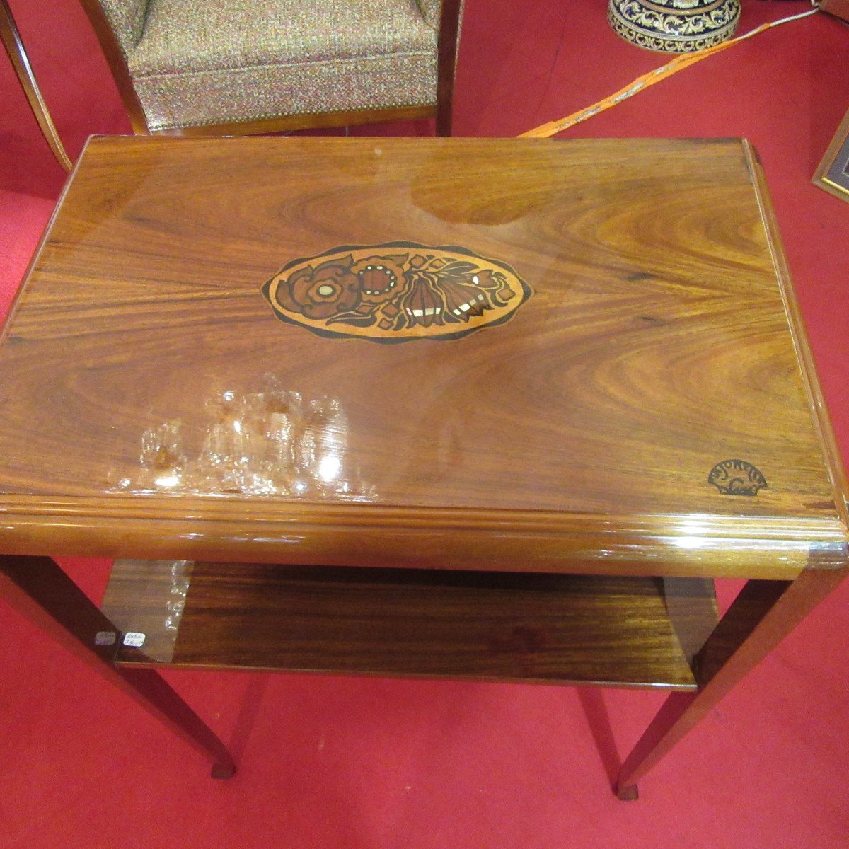 Majorelle Louis - Table de Salon  Signée - En Bois Naturel époque 1920-photo-2