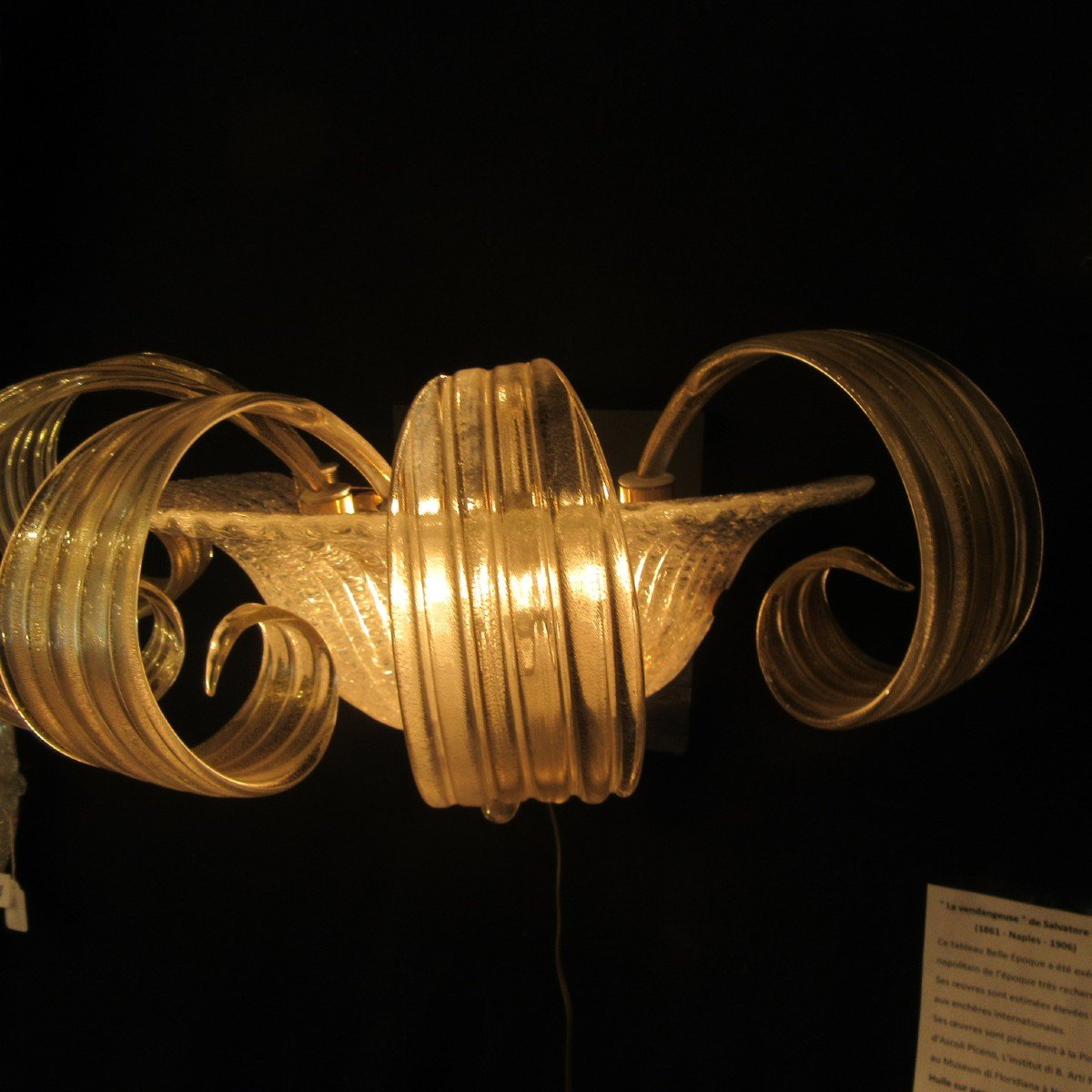 Paire Appliques Murano Années 1960/70-photo-3