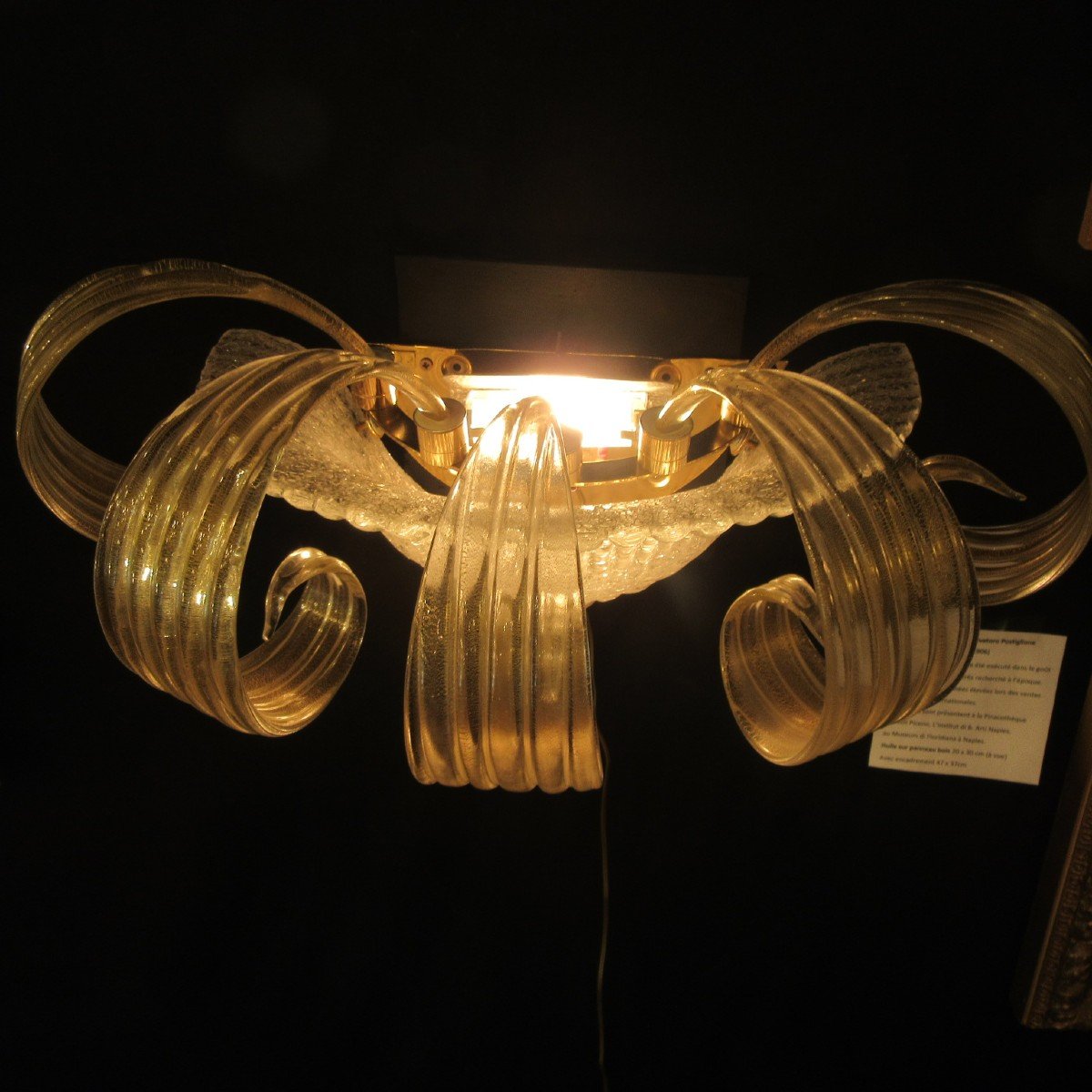 Paire Appliques Murano Années 1960/70-photo-4