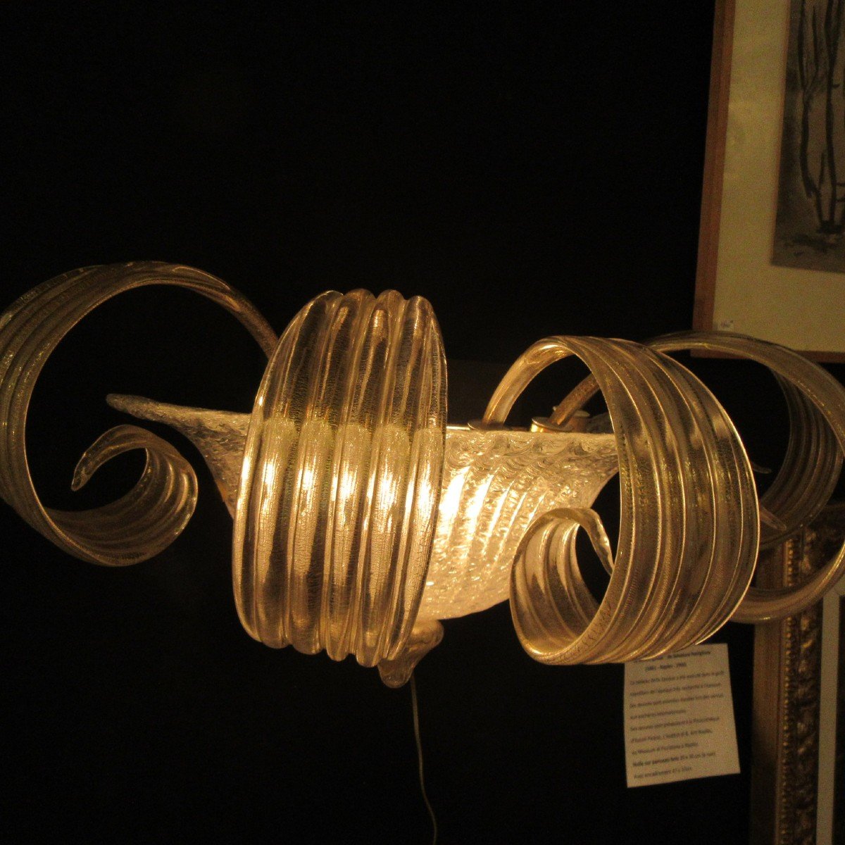 Paire Appliques Murano Années 1960/70-photo-7