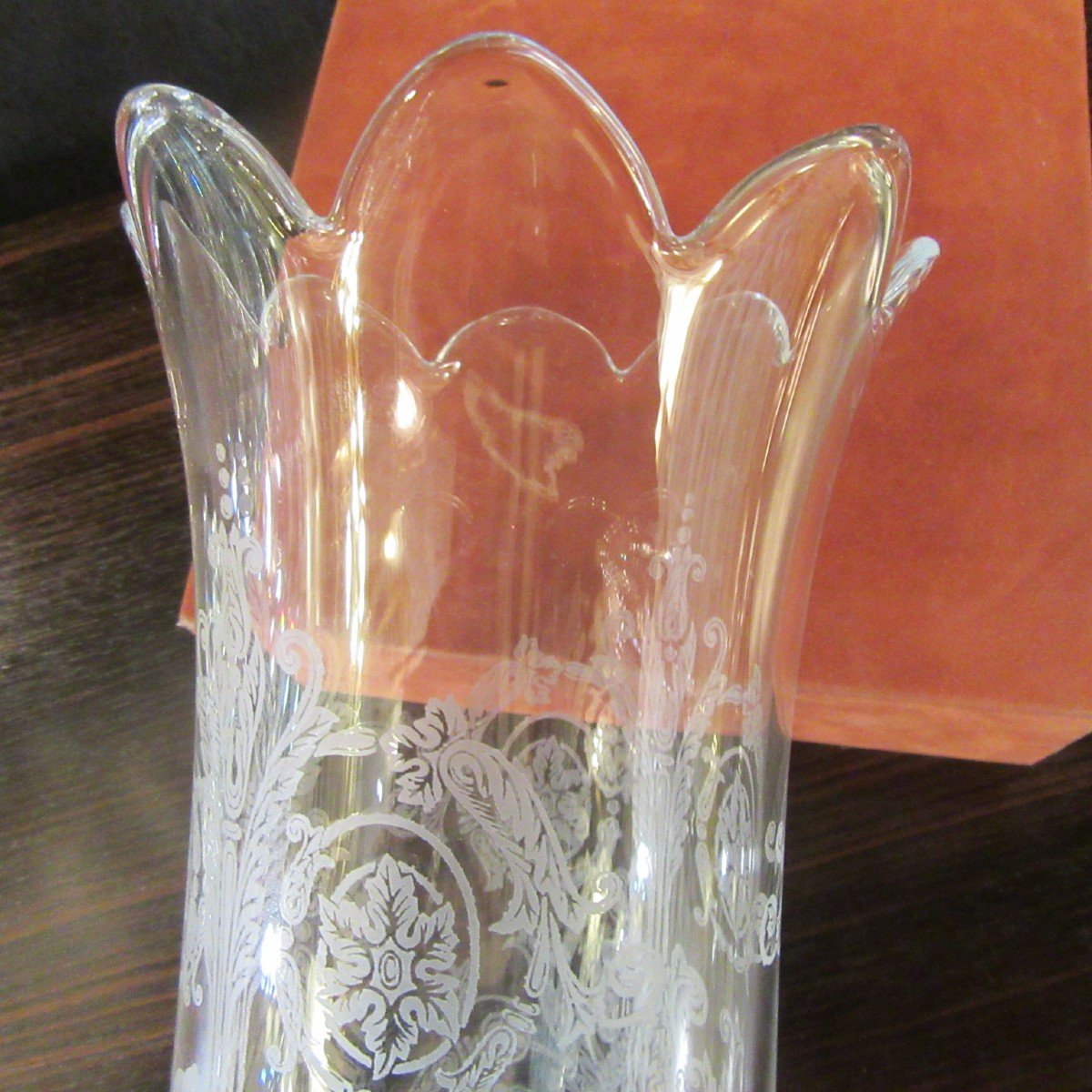 Baccarat Girandole à 2 branches en cristal moulé de godrons tors. Signé-photo-6