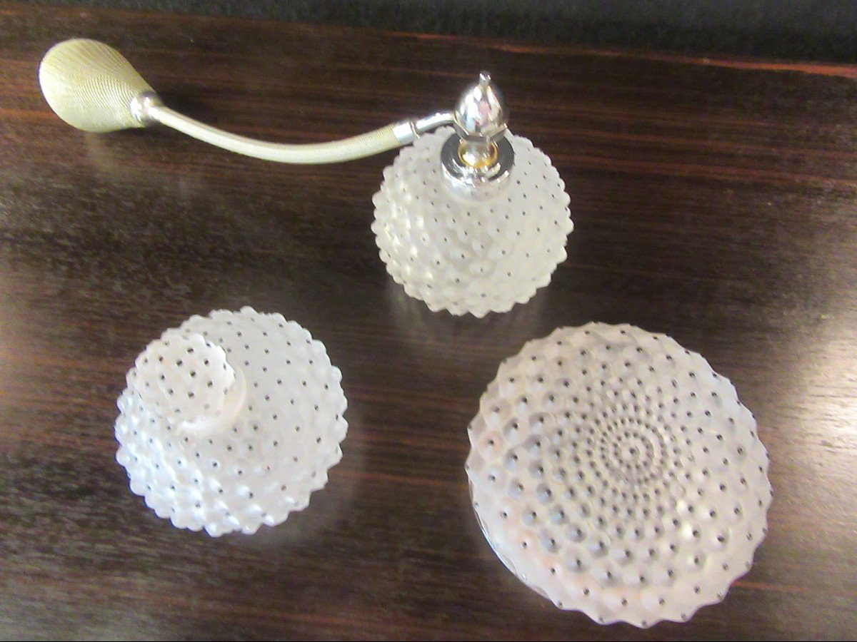 Lalique France 3 Piece Toiletry Set Cactus Model-photo-3