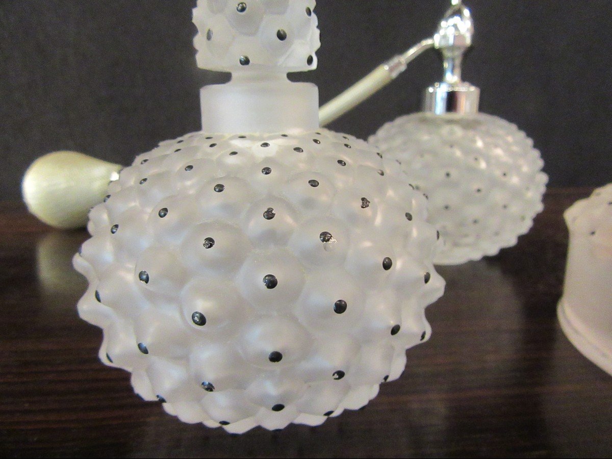 Lalique France 3 Piece Toiletry Set Cactus Model-photo-1